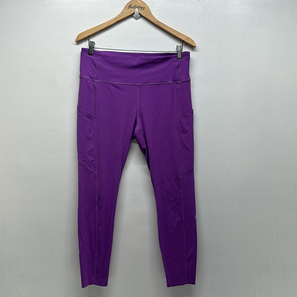 lululemon athletica Fast and Free Purple High-Rise Leggings with Side Pockets